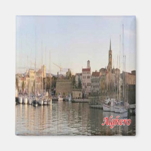 SRD067 ALGHERO,パノラマ,サルデーニャ,冷蔵庫 マグネット
