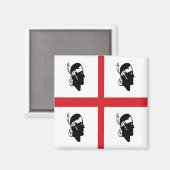 SRD072国旗、サルデーニャ、イタリア、冷蔵庫 マグネット (正面/裏面)