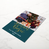 Sretan Bojitic Bosnian、クロアチアクリスマスエレガント、 箔シーズンカード (回転した状態)