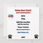 SRFさんによるご招待! 招待状 (裏面)