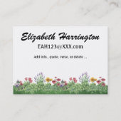 SRFによって私たちの家から君の家へ 名刺 (裏面)