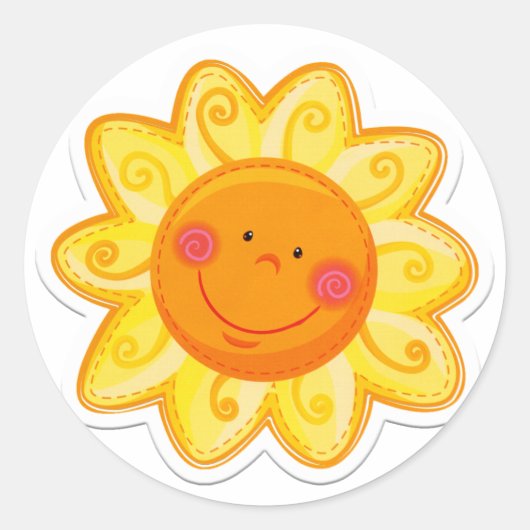 SRFによるオベビーステッカー ラウンドシール (正面)