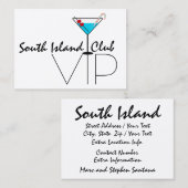 SRFによるクライアント/顧客のVIPカード 名刺 (正面/裏面)