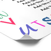 SRFによるクラスルームの規則 ポスター (角)