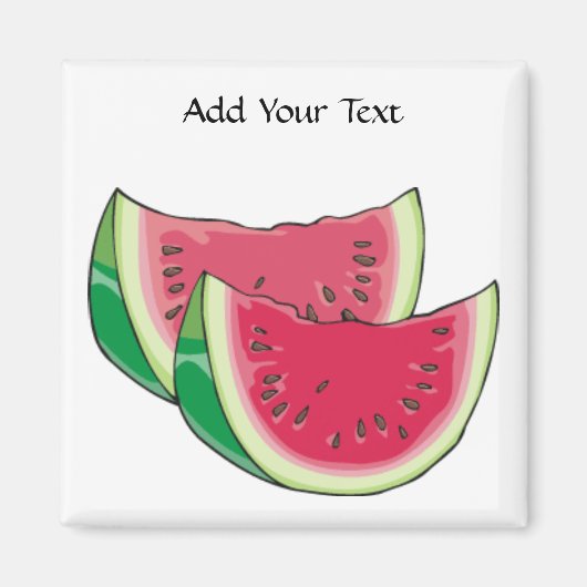 SRFによるスイカ磁石 マグネット (正面)