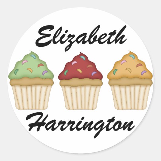 SRFによるセイボリーステッカー ラウンドシール (正面)