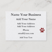 SRFによるポープリント 名刺 (裏面)