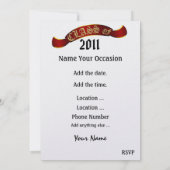 SRFによる卒業パーティー 招待状 (裏面)