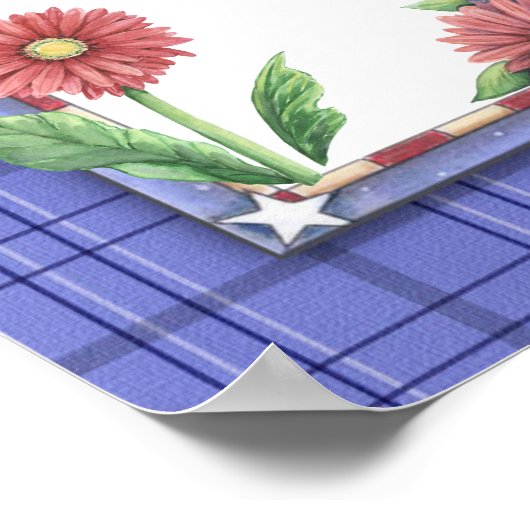 SRFによる学校先生の教室の看板 ポスター (角)