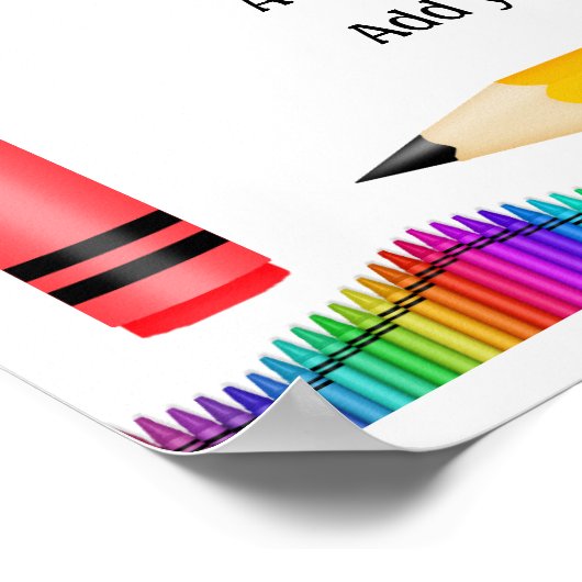 SRFによる学校先生の教室ルール ポスター (角)