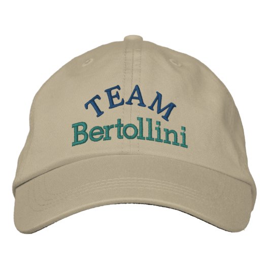 SRFによる家族のTEAM Cap 刺繍入りキャップ (正面)