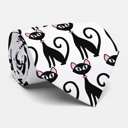 SRFによる猫の目タイ ネクタイ (ロール)