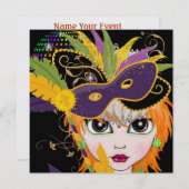 SRFによる衣装パーティの招待状 招待状 (正面/裏面)