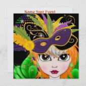 SRFによる衣装パーティの招待状 招待状 (正面/裏面)