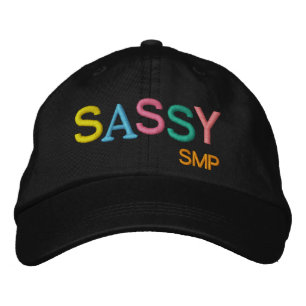 SRFによるSASSYキャップ 刺繍入りキャップ