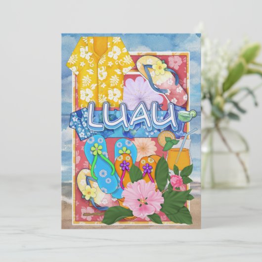 SRFのルアウ招待状 招待状 (スタンド正面)