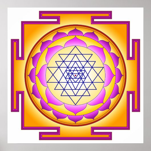 Sri Chakra Goddess Shri Lalitha Tripura Sundari ポスター (正面)