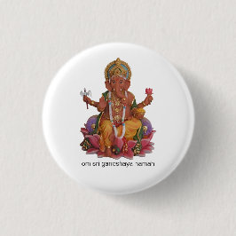 Sri Ganeshaボタンのバッジ 缶バッジ