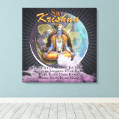 SRI KRISHNA – 印刷キャンバス キャンバスプリント (インサイチュ (ウッドフロア))