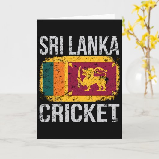 Sri Lanka Cricket  カード (黄色い花)