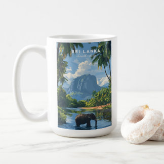 Sri Lanka Elephant Jungle Coffee Mug コーヒーマグカップ