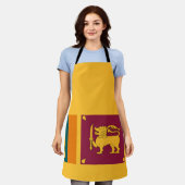 Sri Lanka Flag エプロン (着用した状態)
