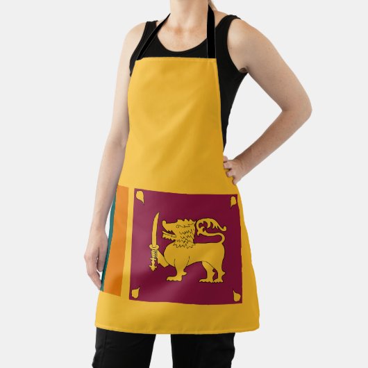 Sri Lanka Flag エプロン (インサイチュ)
