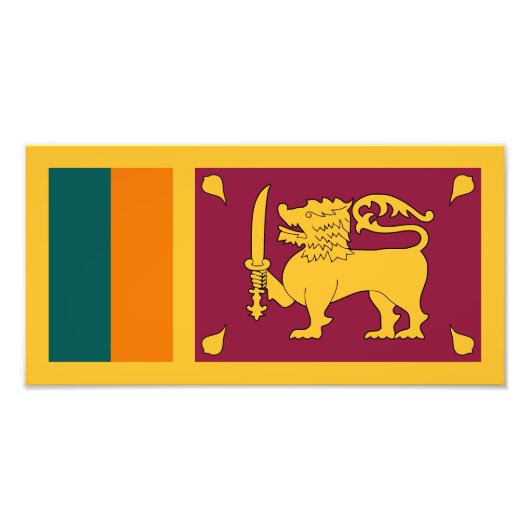 Sri Lanka Flag フォトプリント (正面)