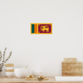 Sri Lanka Flag ポスター (キッチン)