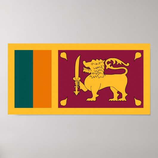 Sri Lanka Flag ポスター (正面)