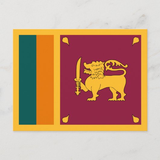 Sri Lanka Flag ポストカード (正面)