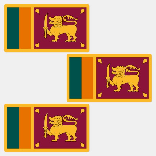 Sri Lanka Flag ラベル (グループ)