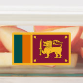 Sri Lanka Flag ラベル (貼付)