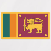 Sri Lanka Flag ラベル (デザイン1)