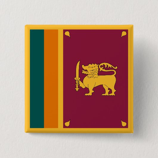 Sri Lanka Flag 缶バッジ (正面)