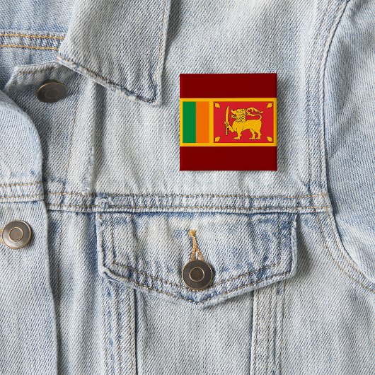 Sri Lanka National Flag Lion Symbol 缶バッジ