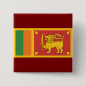 Sri Lanka National Flag Lion Symbol 缶バッジ (正面)