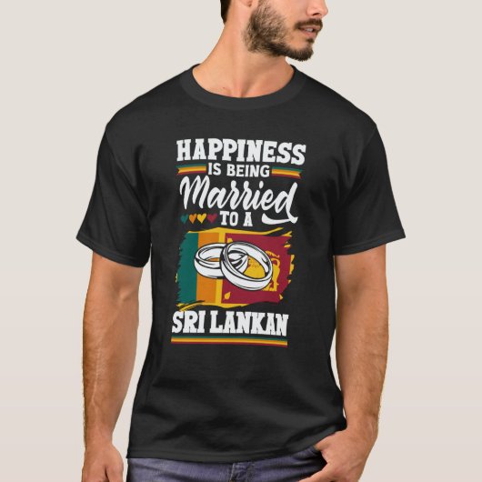 Sri Lanka Sri Lankan Sri Lanka Flag Tシャツ (正面)