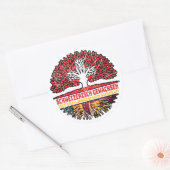 Sri Lanka Sri-Lankisch Schweizer Schweiz Baum ラウンドシール (封筒)