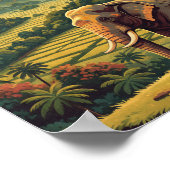 Sri Lanka Wildlife Poster South Asia poster ポスター (角)