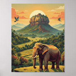 Sri Lanka Wildlife Poster South Asia poster ポスター
