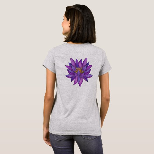 SRI LANKA Word with Lotus Tシャツ (裏面フル)