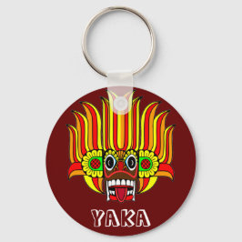Sri Lankan devil/demon (yaka) mask Keychain キーホルダー