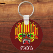 Sri Lankan devil/demon (yaka) mask Keychain キーホルダー (正面)