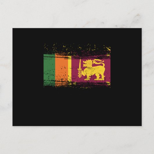 Sri Lankan Flag Sri Lanka Culture National Country ポストカード (正面)