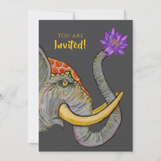 Sri Lankan Heritage Hand-painted 招待状 (正面)