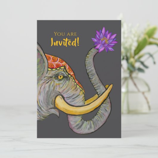 Sri Lankan Heritage Hand-painted 招待状 (スタンド正面)