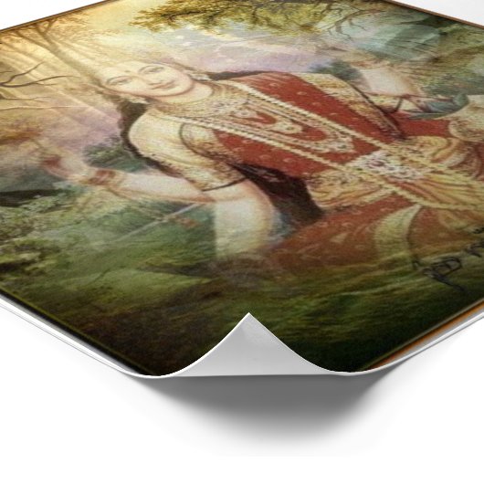 Sri Parvati ・ Durga ポスター (角)