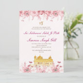 Sri Sukhmani Sahib path digital invitation 招待状 (スタンド正面)