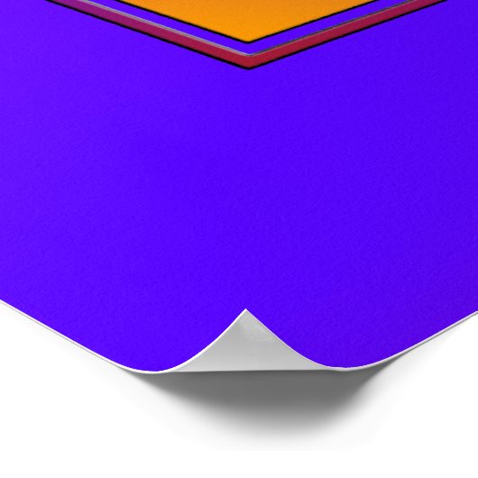 SRI YANTRAフルカラー+あなたのアイディア ポスター (角)